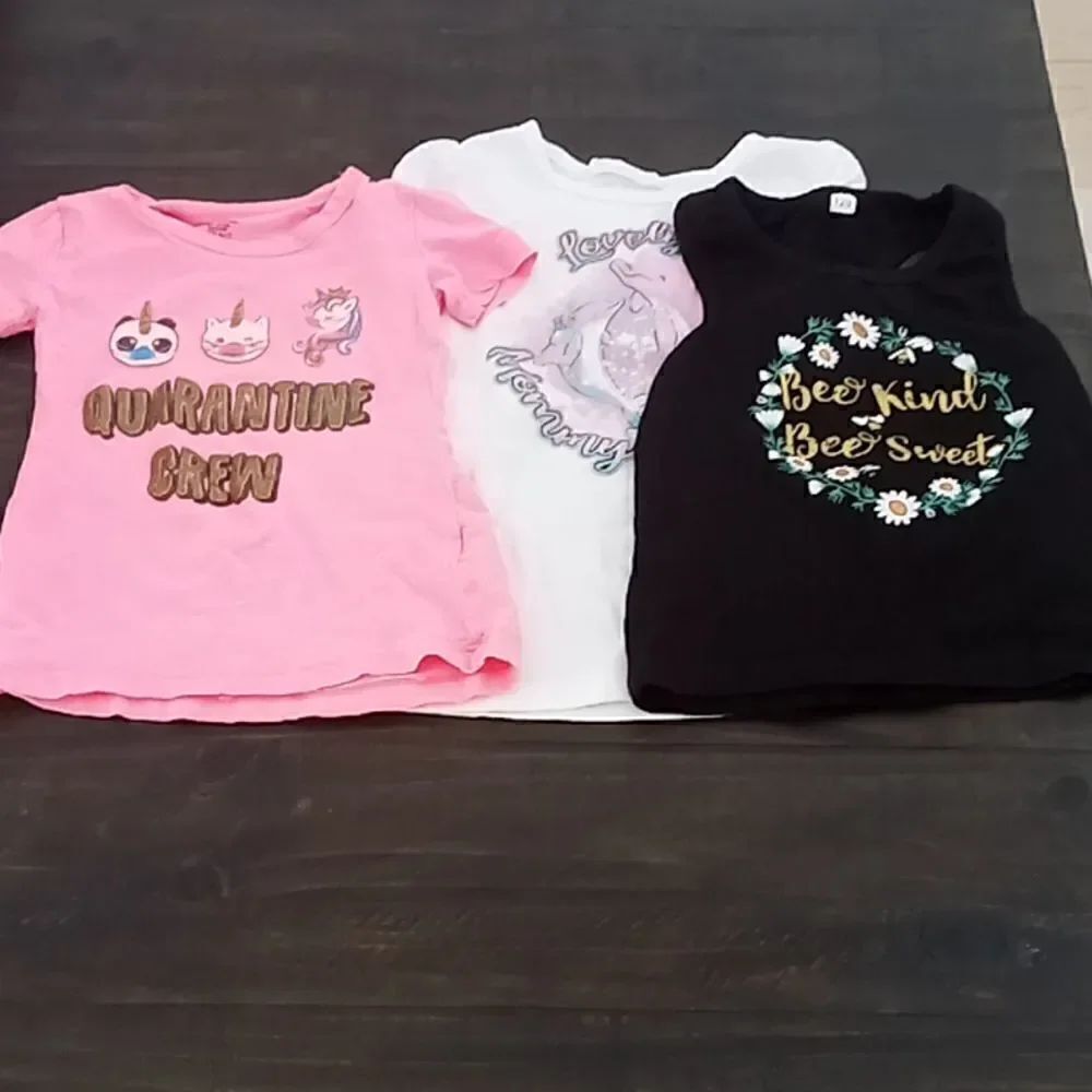 Bundle little girls t-shirts size 4 size 5 and size 4
